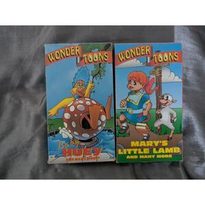 Wonder Toons VHS Bundle - Mary's Little Lamb + Baby Huey